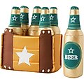 Frisco Beer Plush Squeaky Dog Toy, 7 count