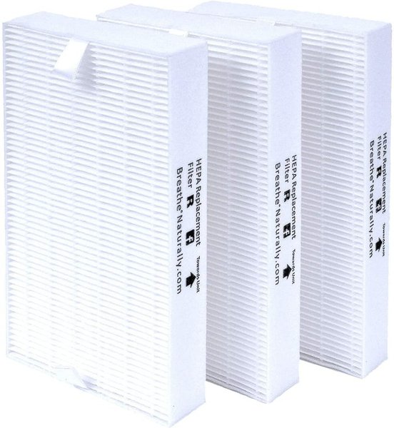 Breathe Naturally Replacement HEPA Filter "R" for Honeywell HPA100 Series Air Purifiers, 3 count slide 1 of 2