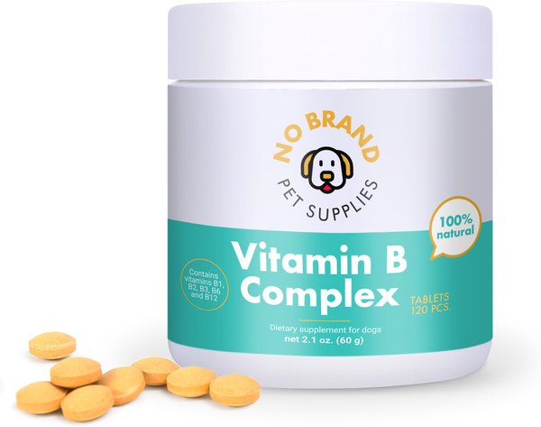 No Brand Pet Supplies Vitamin B Complex Tablets for Dogs, 120 count slide 1 of 2