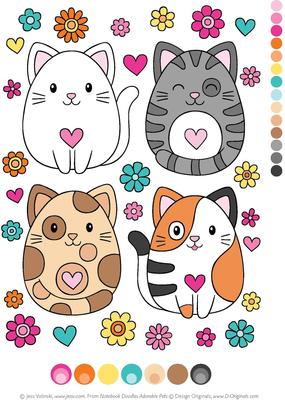 Show full view: Notebook Doodles-Adorable Pets slide 4 of 6