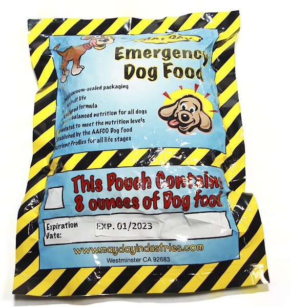 MAYDAY Emergency Dry Dog Food, 8oz bag, 5 count