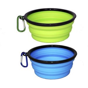 Pet Evac Pak Collapsible Heavy Duty Extra Large Travel Bowl, 2 count