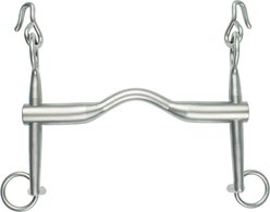 Lorenzini Short Fixed Cheek Weymouth Horse Bit, 135-16