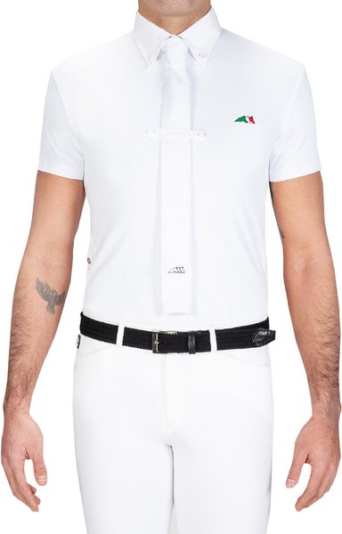 Equiline Fox Technical Fabric Men's Short Sleeve Show Shirt, Medium slide 1 of 3