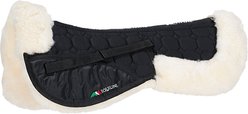 Equiline Argo Sheepskin Horse Half Pad, Black/Natural