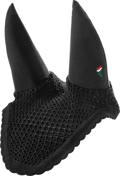 Equiline Gerald Soundproof Horse Ear Bonnet, Black, Cob slide 1 of 1
