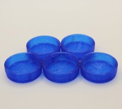 Stroodies Crested Geckos Caps, 5 count, Sapphire