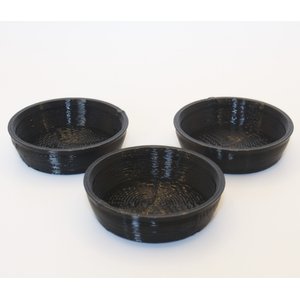Stroodies Crested Gecko Bowl, 3 count, Black, 0.5-oz