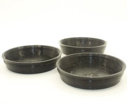 Stroodies Crested Gecko Bowl, 3 count, Black, 2-oz