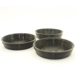 Stroodies Crested Gecko Bowl, 3 count, Black, 2-oz