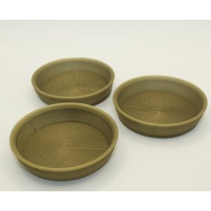 Stroodies Crested Gecko Bowl, 3 count, Ancient Bronze, 2-oz