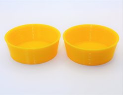 Stroodies Double Crested Gecko Bowl, 1.5-oz, Pineapple Yellow
