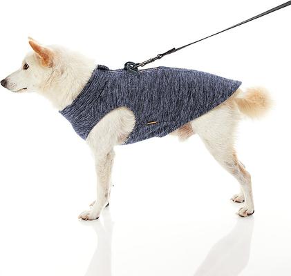 Show full view: Gooby Zip-Up Fleece Dog Vest, Gray Wash, Small slide 9 of 9