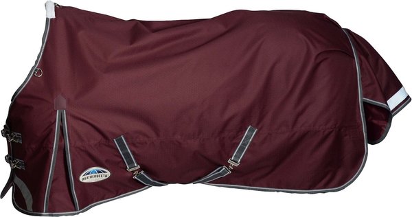 WeatherBeeta Comfitec Plus Dynamic II Neck Rug, Medium/Lite, Maroon/Grey/White