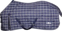 WeatherBeeta Saxon 1200D PP Stable Standard Neck, Medium, Navy Plaid, 69-in