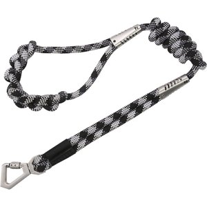 Pet Life Neo-Craft Handmade Knot-Gripped Training Dog Leash, Black