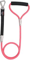 Pet Life Flexo-Tour Shock Absorbing & 3M Reflective Dog Leash, Pink