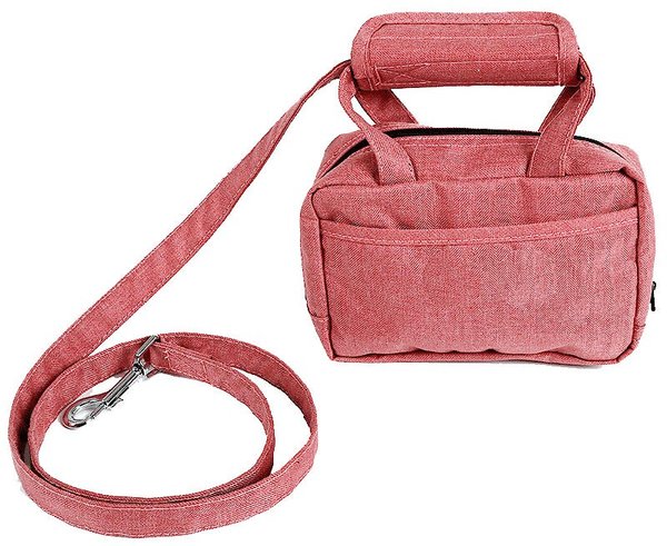 Pet Life Grey 'Ever-Craft' Boutique Series Beechwood and Leather Designer  Dog Leash, 4 ft.