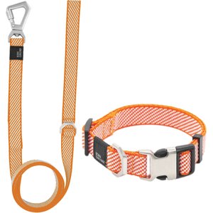 Pet Life Escapade Outdoor Series 2-in-1 Convertible Dog Leash & Collar, Orange, Small