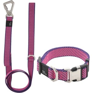 Pet Life Escapade Outdoor Series 2-in-1 Convertible Dog Leash & Collar, Pink, Small