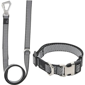 Pet Life Escapade Outdoor Series 2-in-1 Convertible Dog Leash & Collar, Grey, Medium