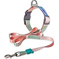 Touchdog Trendzy 2-in-1 Matching Fashion Designer Printed Dog Leash & Collar, Pink / Purple, Medium