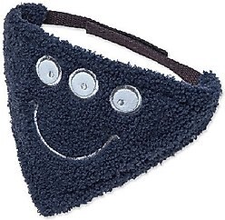 Touchdog Dizzy-Eyed Cyclops Cotton Velcro Dog Bandana, Navy, Large