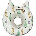 Touchcat Ringlet Licking & Scratching Adjustable Pillow Cat Neck Protector, White, Small