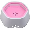 Pet Life Everspill 2-in-1 Food & Anti-Spill Water Dog & Cat Bowl, Pink