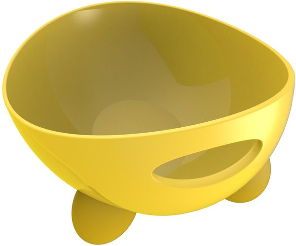 Pet Life Modero Dishwasher Safe Modern Tilted Dog Bowl, Yellow slide 1 of 1