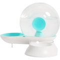 Pet Life Auto-Myst Snail Shaped 2-in-1 Automated Gravity Pet Filtered Water Dispenser & Food Dog & Cat Bowl, Blue
