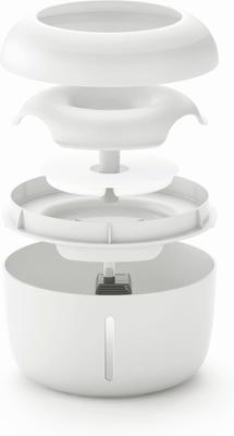 Show full view: Pet Life Moda-Pure Ultra-Quiet Filtered Dog & Cat Fountain Waterer, White slide 2 of 5