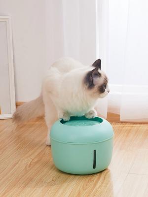 Show full view: Pet Life Moda-Pure Ultra-Quiet Filtered Dog & Cat Fountain Waterer, Green slide 4 of 5