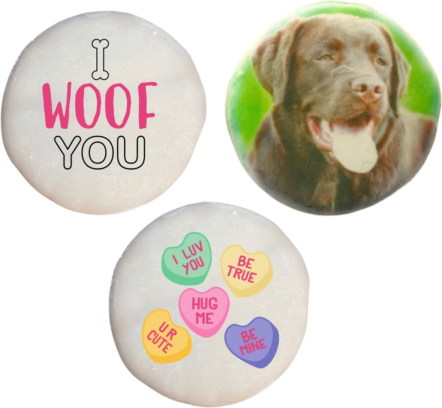 SPOTS NYC Personalized Photo Valentine Day Dog Treats