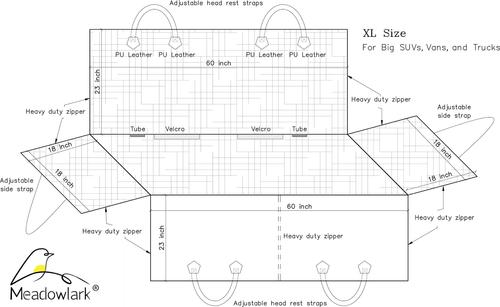 Show full view: Meadowlark Dog & Cat Seat Cover, Black, X-Large slide 2 of 11