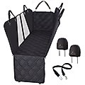 Meadowlark Dog & Cat Seat Cover with Mesh Window, Black, Standard