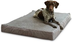 Happy Hounds Otis Orthopedic Pillow Dog Bed with Removable Cover, Gray, Large