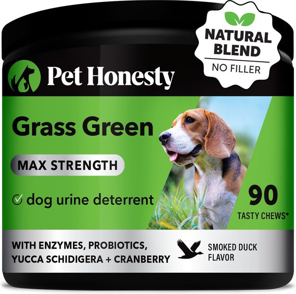 PetHonesty Grass Green Max-Strength Duck Flavored Soft Chews Urinary & Lawn Protection Dog Supplement, 90 count slide 1 of 7