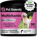 PetHonesty Multi Vitamin Max Strength Smoked Salmon Flavored Soft Chews All-In-One Vitamin Dog Supplement, 90 count