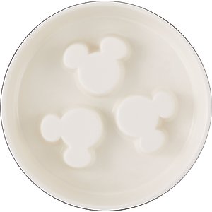Disney Mickey Mouse Slow Feeder Dog & Cat Bowl, Black, Medium: 4 cup