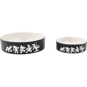 Disney Mickey Mouse Slow Feeder Dog & Cat Bowl, Black, Medium: 4 cup