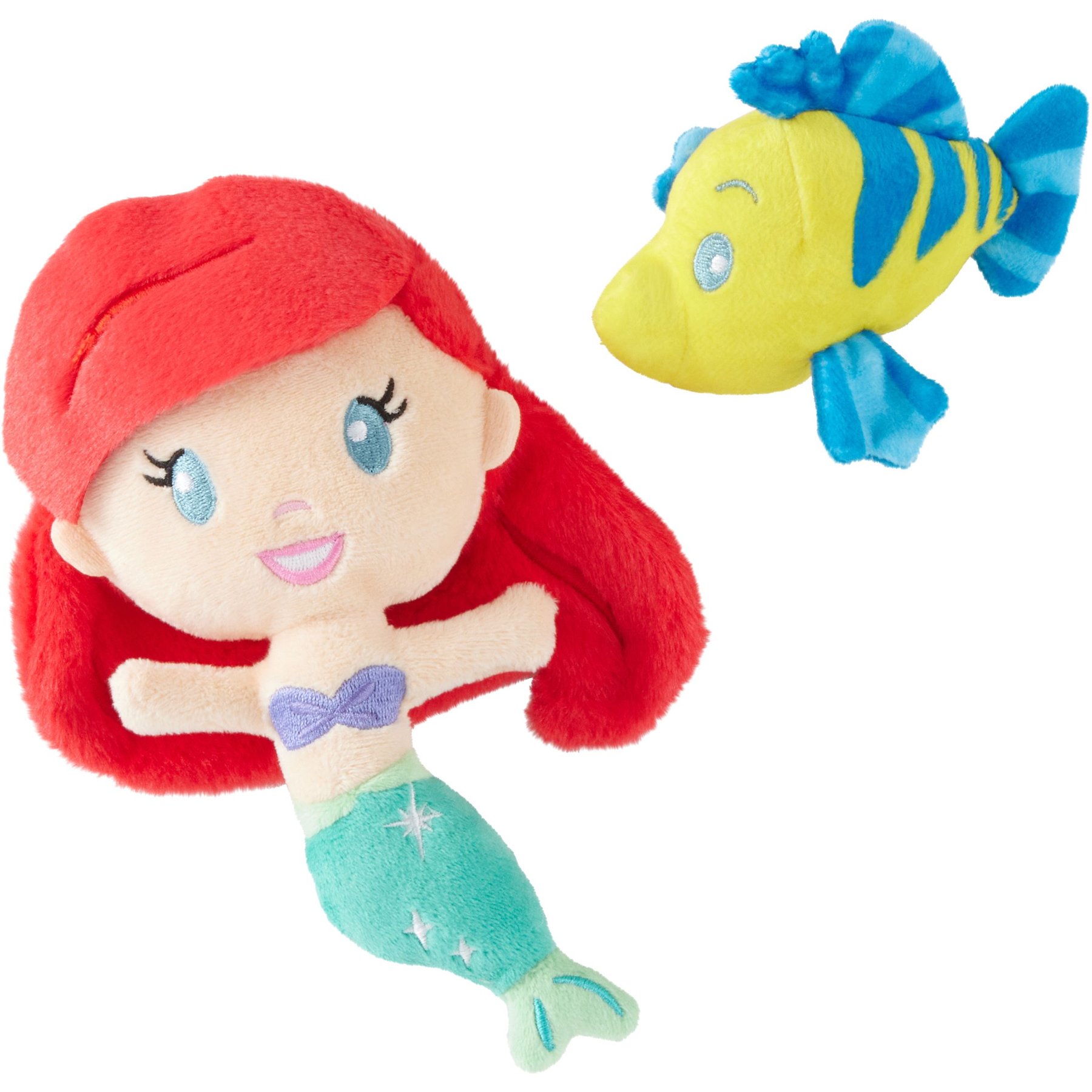 DISNEY Princess Ariel Plush Cat Toy with Catnip 2 count Chewy