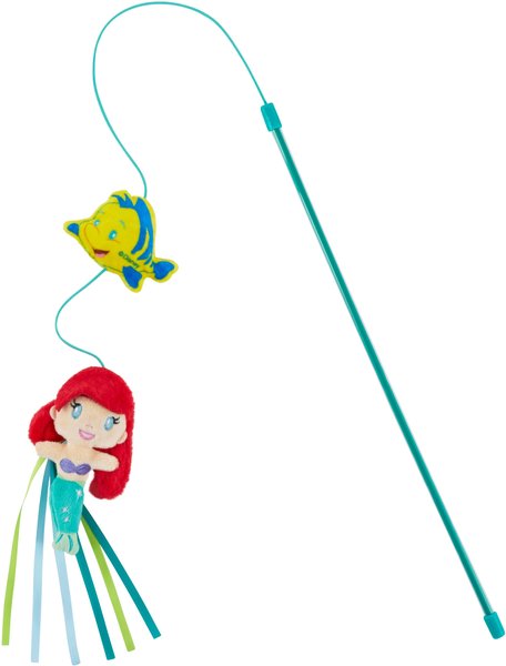 Disney Princess Ariel Teaser Wand Cat Toy with Catnip slide 1 of 4