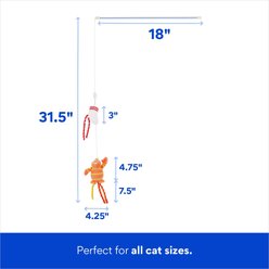 Pixar Monsters, Inc. Code 23-19 Interchangeable Teaser Wand Cat Toy with Catnip, 2 count slide 2 of 3