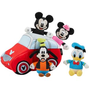 Disney Mickey Mouse's Car Hide & Seek Puzzle Plush Squeaky Dog Toy