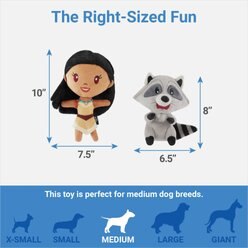 Disney Princess Pocahontas Plush Squeaky Dog Toy, 2 count slide 2 of 3