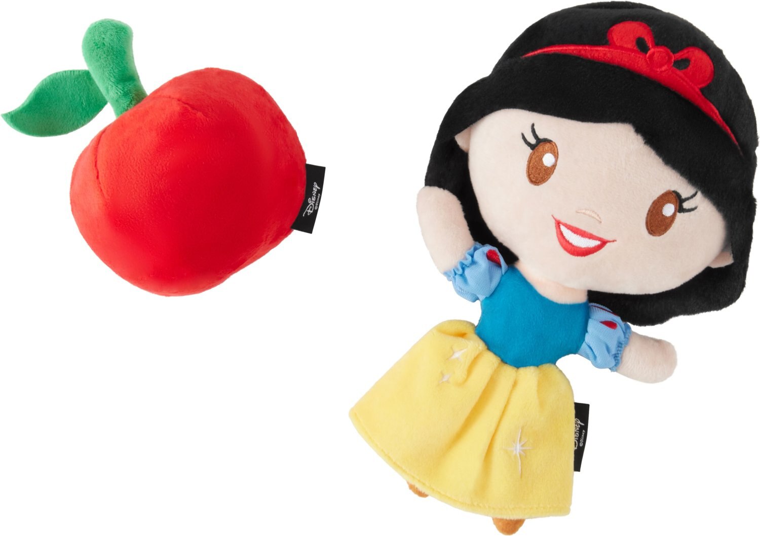 Disney Princess Snow White Plush Squeaky Dog Toy, 2 count