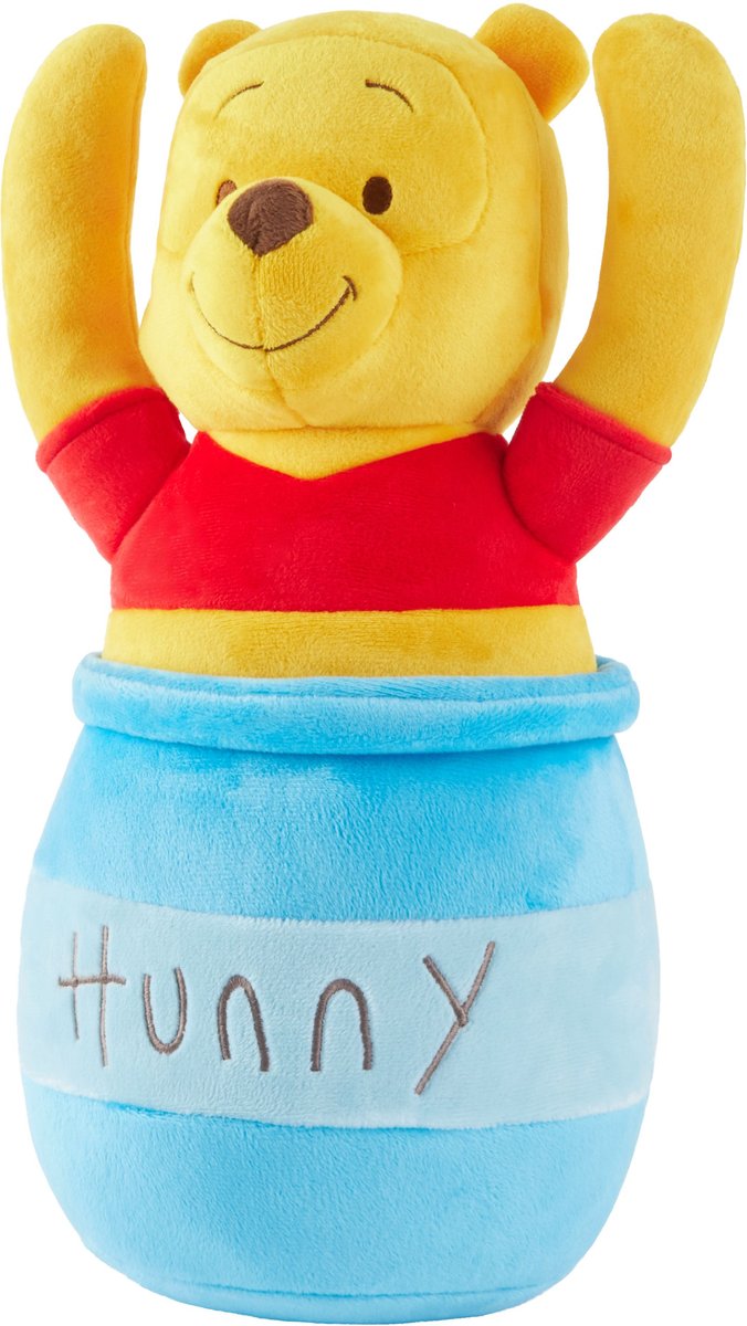 DISNEY Winnie The Pooh Plush Squeaky Dog Toy 