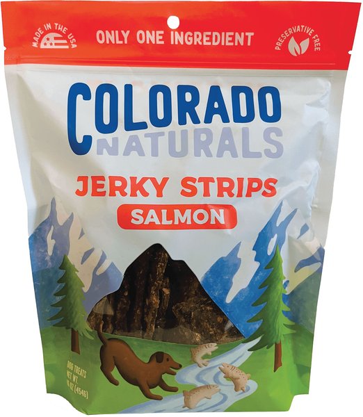 Colorado Naturals Salmon Jerky Dog Treats, 16-oz bag slide 1 of 3