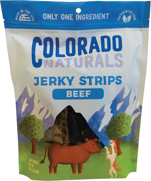 Colorado Naturals Beef Jerky Style Dog Treats, 16-oz bag slide 1 of 1